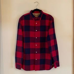 Banana Republic Heritage Plaid Flannel Button Down